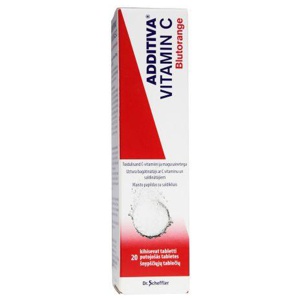 Additiva vitamin c blutorange kihisev tbl. 1g n20 toote pilt