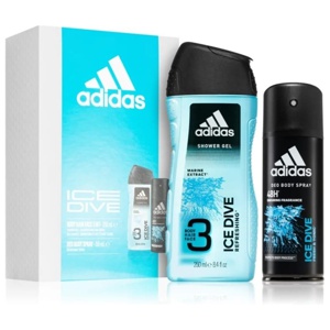 Adidas Ice Dive For Him Gift Set Body Spray 150 ml, Shower Gel 250 ml produkt bild