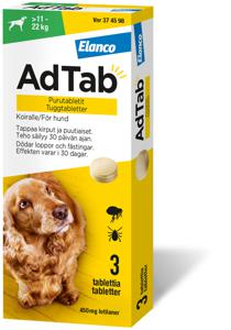 AdTab 450 mg Tuggtabletter för Hund_11–22 kg