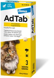 AdTab 48 mg tuggtabletter för katt_2–8 kg