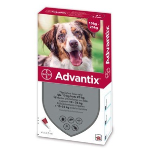 Advantix täpilahus 500mg+100mg 1ml 2.5ml n4 toote pilt
