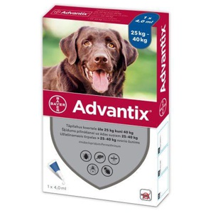 Advantix täpilahus 500mg+100mg 1ml 4ml n1 toote pilt