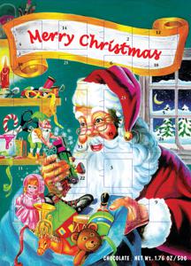 Adventskalender choklad Wawi 50g produkt bild