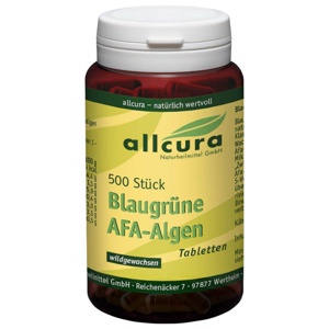 Afa Algen 250 mg blaugrün Tabletten, 500 St Tabletten Produktbild