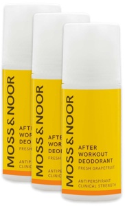 After Workout Roll-On Deodorant Fresh Grapefruit 3stk (Verdi 387,-) produktbilde