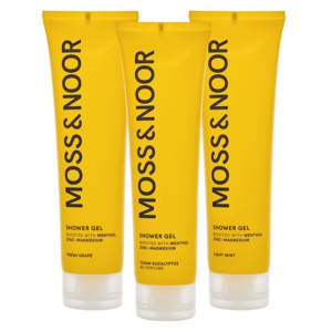 Moss & Noor After Workout Shower Gel Mixed 3 Pack produktbilde