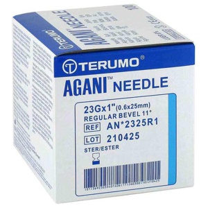AGANI Kanüle 23 G 25 mm blau Produktbild