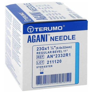 AGANI Kanüle 23 G 32 mm blau Produktbild