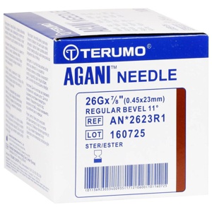 AGANI Kanüle 26 G 23 mm braun Produktbild