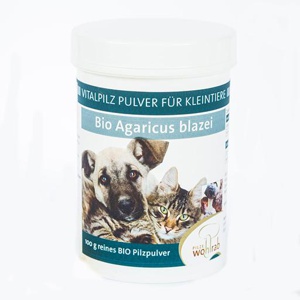 AGARICUS-BLAZEI-Bio-Vitalpilzpulver-fuer-Tiere Produktbild