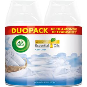 Air Wick Freshmatic Doftspridare Refill Duopack Cool Linen 2x250 ml produkt bild