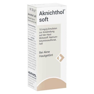 Aknichthol soft Emulsion, 30 g Emulsion Produktbild