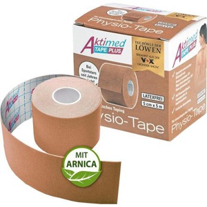 AKTIMED Tape Plus elast.m.Zusatzn.5cmx5m beige 1 St Verband Produktbild