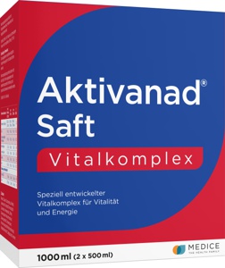 Aktivanad Saft 1000ml bei Erschöpfung wegen Vitamin-B Mangel 2X500 ml Saft Produktbild