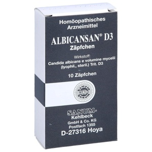 ALBICANSAN D 3 Zäpfchen Produktbild