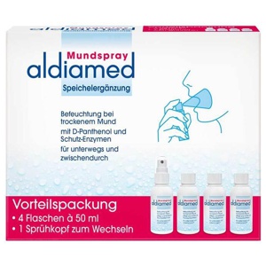 aldiamed Mundspray Speichelergänzung 4X50 ml Spray Produktbild