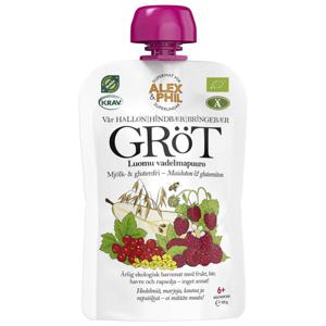 Alex&Phil Gröt med Hallon & Röda Vinbär 6M 100 g produkt bild