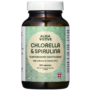 Chlorella & Spirulina - 300 tabletter produktbillede