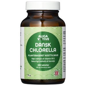 Aliga Aqtive Dansk Chlorella 250 mg 300 tabl produktbillede