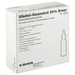 ALKOHOL 95% Infusionslösungskonzentrat Produktbild