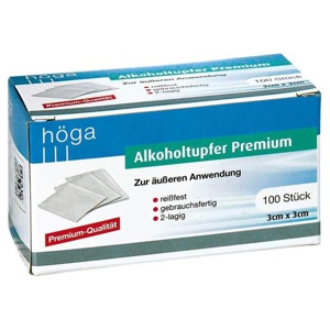 ALKOHOLTUPFER Premium 3x3 cm Produktbild
