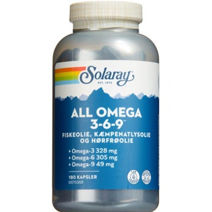 Solaray All Omega 3-6-9 - 180 kaps. produktbillede