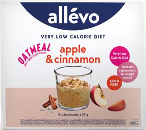 Allévo Oatmeal Apple & Cinnamon 15 st produkt bild