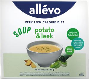 Allevo VLCD Soup, Potatis-purjolök, 15 portioner produkt bild
