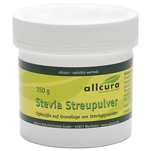 Stevia Streupulver, 150 g Pulver Produktbild
