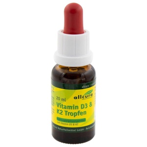 VITAMIN D3 & K2 Tropfen 1000 I.E./20 μg je Tropfen Produktbild