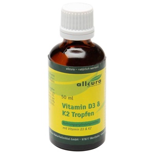 VITAMIN D3 & K2 Tropfen 1000 I.E./20 μg je Tropfen Produktbild