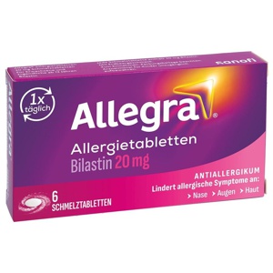 ALLEGRA Allergietabletten 20 mg Schmelztabletten Produktbild
