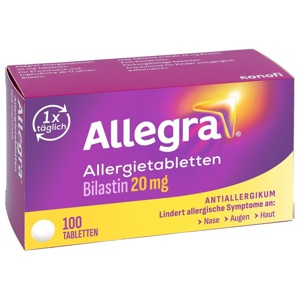 ALLEGRA Allergietabletten 20 mg Tabletten Produktbild