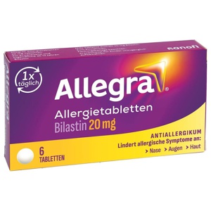 ALLEGRA Allergietabletten 20 mg Tabletten Produktbild