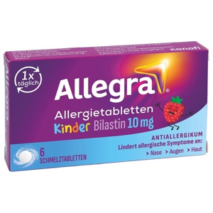 ALLEGRA Allergietabletten Kinder 10 mg Schmelztab. Produktbild