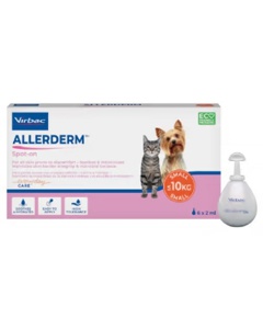 Allerderm Spot-On S til hund og katt opptil 10 kg 6x2 ml produktbilde
