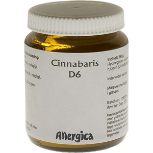 Allergica Cinnabaris D6 trit - 50 gram produktbillede
