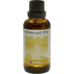 Allergica Kalium Sulf. D30 Cellesalt 6   50 ml produktbillede