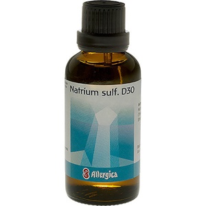 Allergica Natrium Sulf. D30 Cellesalt 10   50 ml produktbillede