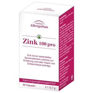 Allergosan Zink 100 pro Kapseln, 60 St Kapseln Produktbild