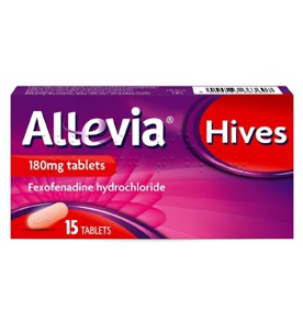 Allevia Hives 180mg 15 Tablets product image