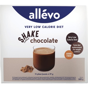 Allevo VLCD Shake Chocolate 15 portioner produktbillede