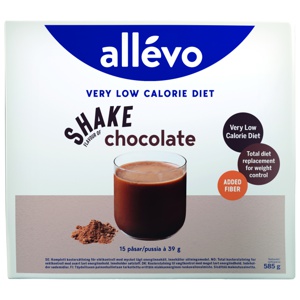 Allevo VLCD shake chocolate 15x39 g produktbilde
