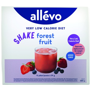 Allevo VLCD Shake Forest Fruit, 15x39 g produktbilde