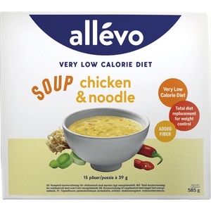 Allevo VLCD Soup Kylling & Nudler 15 portioner produktbillede