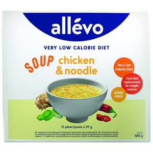 Allevo VLCD suppe chicken & noodle 15 x 39 g produktbilde