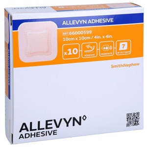 ALLEVYN Adhesive 10x10 cm haftende Wundauflage Produktbild
