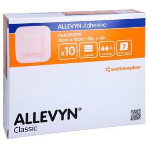 ALLEVYN Adhesive 10x10 cm haftende Wundauflage Produktbild