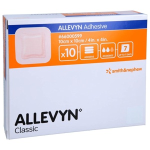 Allevyn Adhesive 10x10 Cm Haftende Wundauflage Produktbild