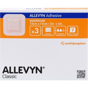 Allevyn Adhesive 7,5x7,5 cm haftende Wundauflage Produktbild